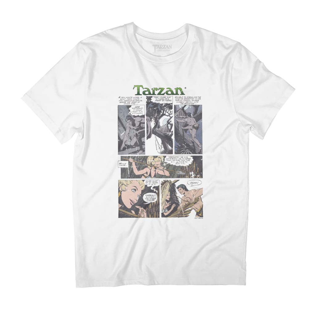 Tarzan Finding Jane Comic Strip Men's T-Shirt product image 1