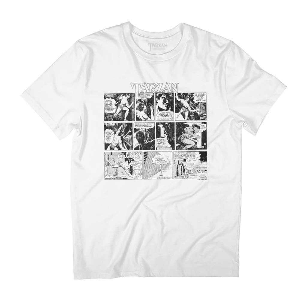 Tarzan Escapes Pyramid Comic Strip Men's T-Shirt product image 1