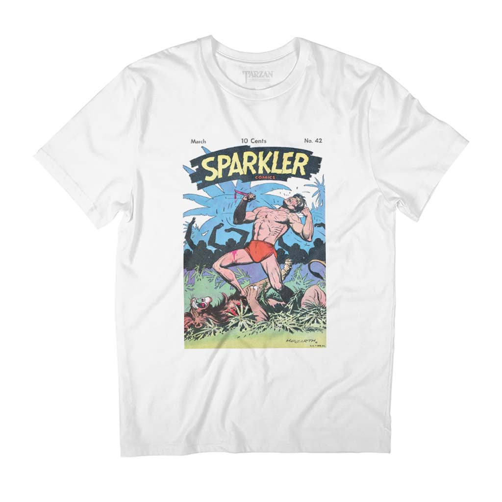 Tarzan Comics No.42 Lion Fight Cover Art Men's T-Shirt product image 1