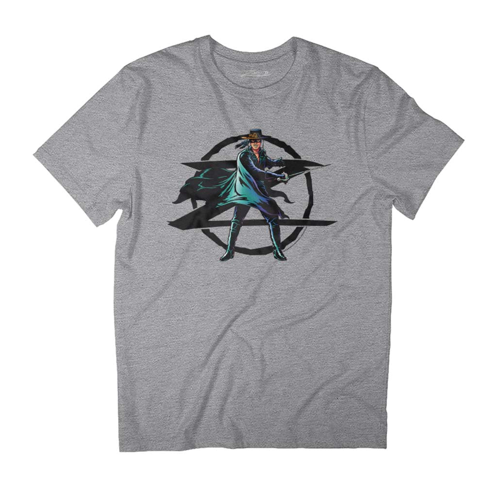Zorro Comic Style Sword Slash Mark Of Men's T-Shirt product image 1