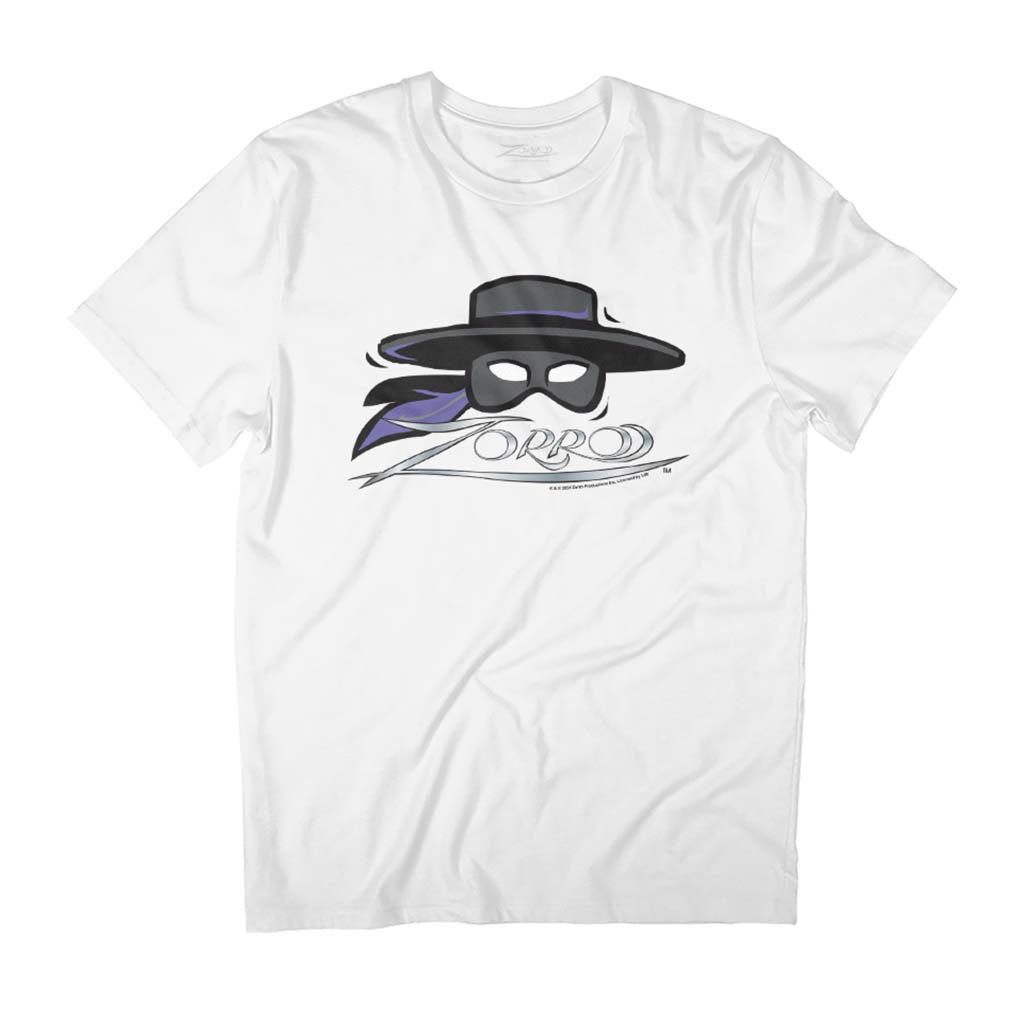 Zorro Steel Sword Text Mask Logo Men's T-Shirt product image 1